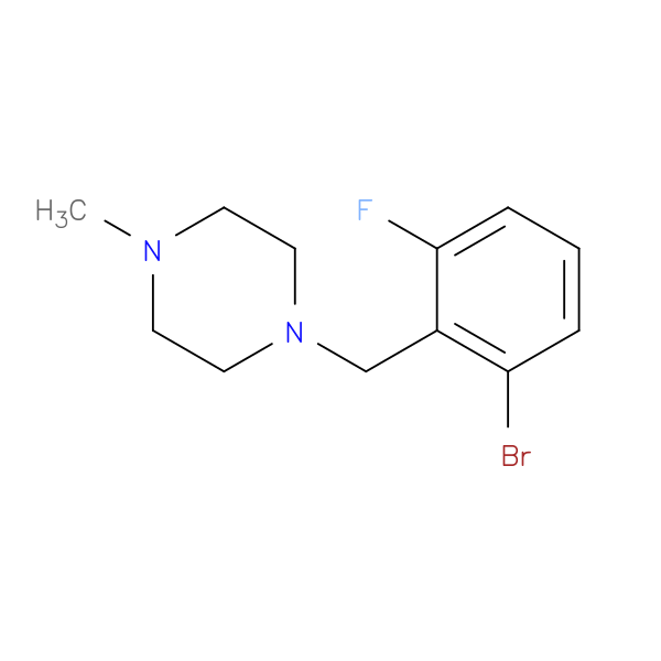 1-Bromo-3-fluoro-2-(4-methylpiperazinomethyl)benzene