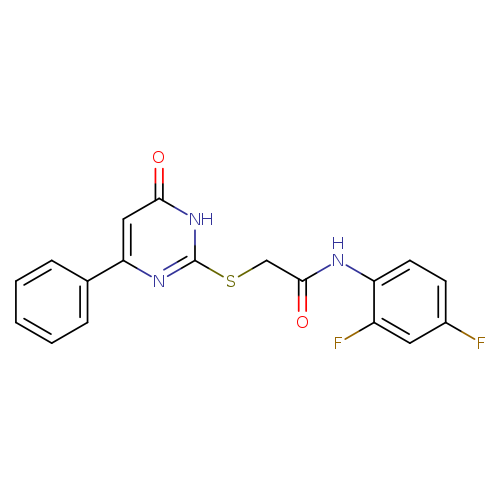 N-(2,4-difluorophenyl)-2-[(6-oxo-4-phenyl-1,6-dihydropyrimidin-2-yl)sulfanyl]acetamide