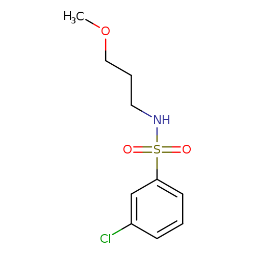 3-chloro-N-(3-methoxypropyl)benzene-1-sulfonamide