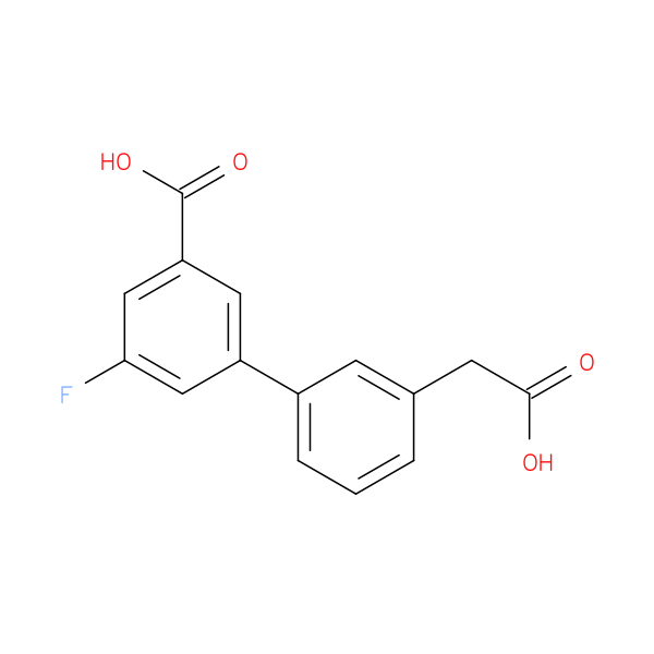 3-[3-(carboxymethyl)phenyl]-5-fluorobenzoic acid
