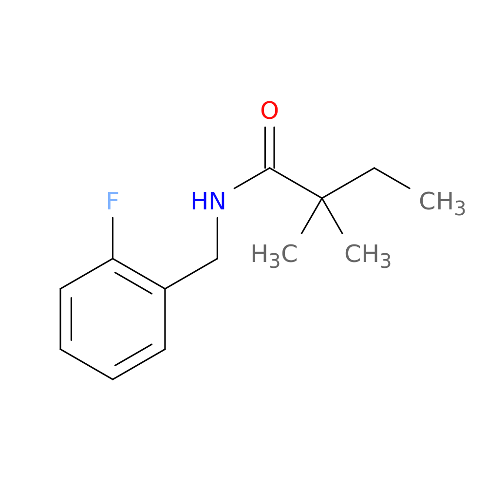 N-[(2-fluorophenyl)methyl]-2,2-dimethylbutanamide