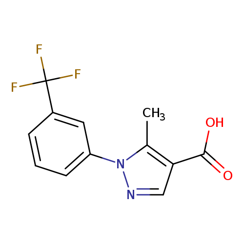 5-methyl-1-[3-(trifluoromethyl)phenyl]-1H-pyrazole-4-carboxylic acid