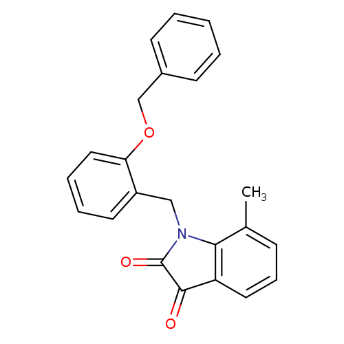 1-{[2-(benzyloxy)phenyl]methyl}-7-methyl-2,3-dihydro-1H-indole-2,3-dione