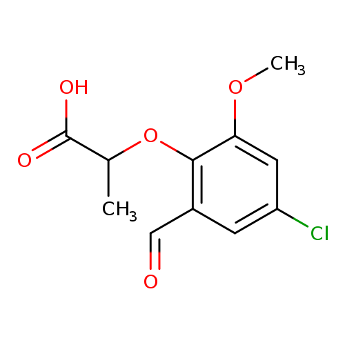 2-(4-Chloro-2-formyl-6-methoxyphenoxy)propanoic acid