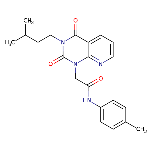 2-[3-(3-methylbutyl)-2,4-dioxo-1H,2H,3H,4H-pyrido[2,3-d]pyrimidin-1-yl]-N-(4-methylphenyl)acetamide