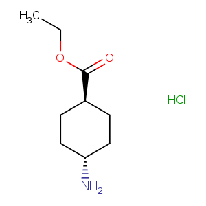 Cyclohexanecarboxyli​c acid, 4-​amino-​, ethyl ester, hydrochloride (1:1)​, trans-