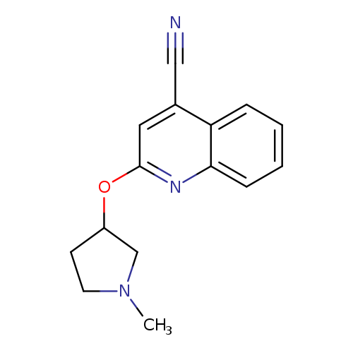 2-[(1-methylpyrrolidin-3-yl)oxy]quinoline-4-carbonitrile