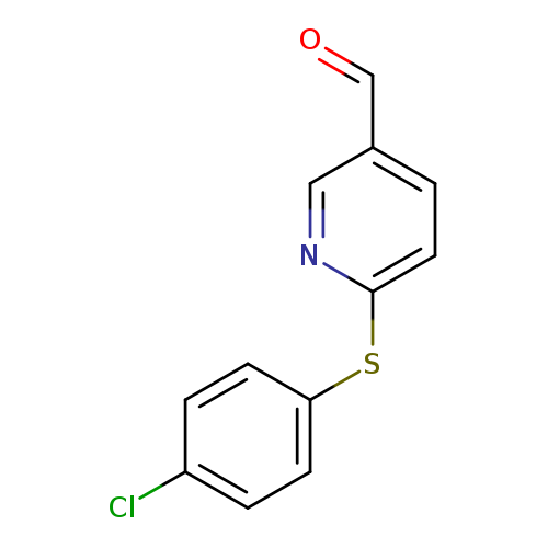 6-((4-Chlorophenyl)thio)nicotinaldehyde