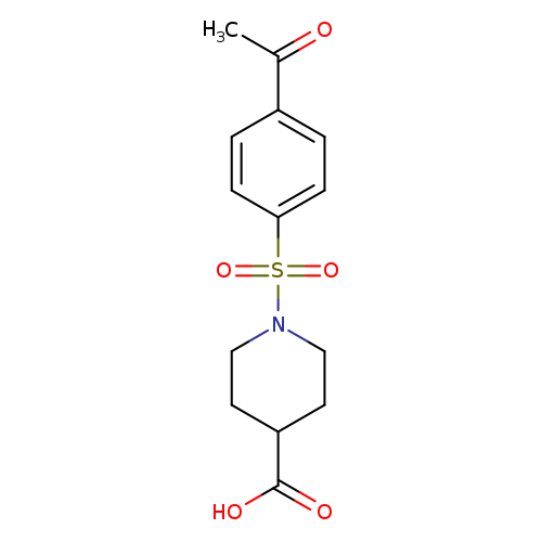 1-(4-acetylbenzenesulfonyl)piperidine-4-carboxylic acid