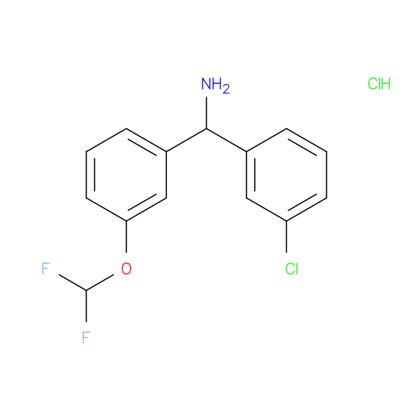 (3-chlorophenyl)[3-(difluoromethoxy)phenyl]methanamine hydrochloride