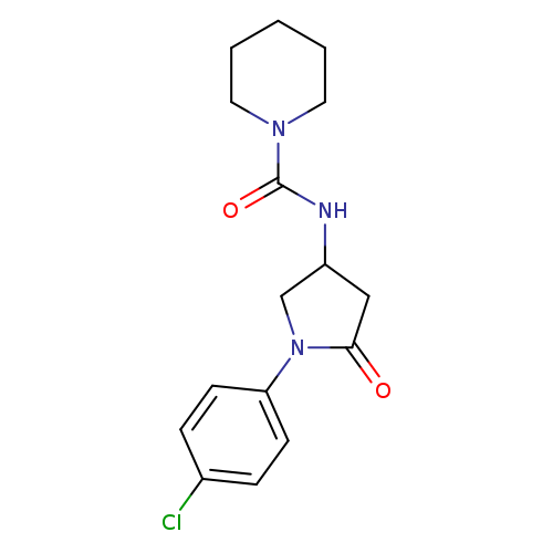 N-[1-(4-chlorophenyl)-5-oxopyrrolidin-3-yl]piperidine-1-carboxamide