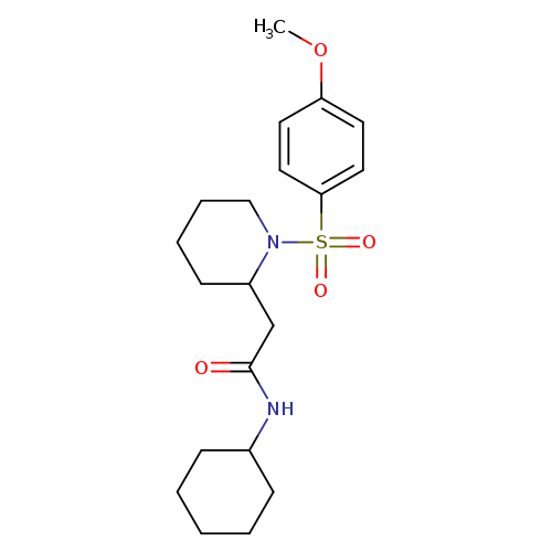 N-cyclohexyl-2-[1-(4-methoxybenzenesulfonyl)piperidin-2-yl]acetamide