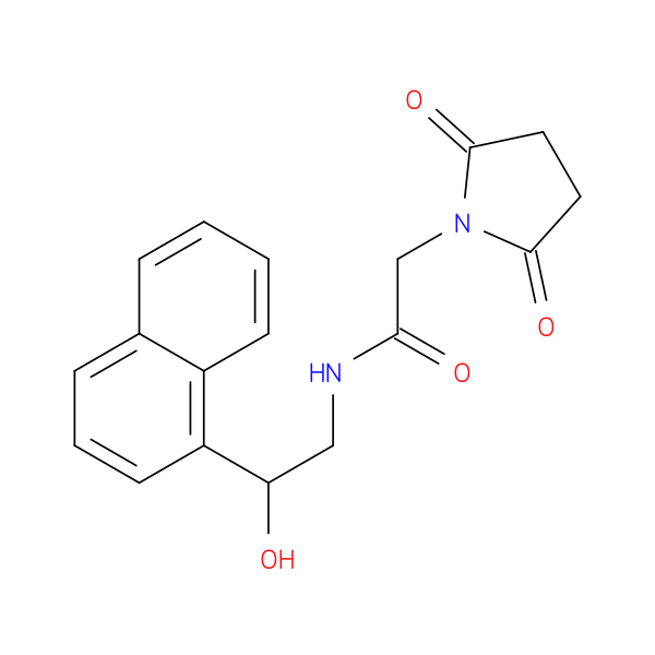 2-(2,5-dioxopyrrolidin-1-yl)-N-[2-hydroxy-2-(naphthalen-1-yl)ethyl]acetamide