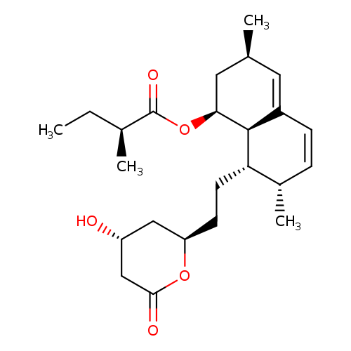 Butanoic acid, 2-methyl-, (1S,3R,7S,8S,8aR)-1,2,3,7,8,8a-hexahydro-3,7-dimethyl-8-[2-[(2R,4R)-tetrahydro-4-hydroxy-6-oxo-2H-pyran-2-yl]ethyl]-1-naphthalenyl ester, (2S)-