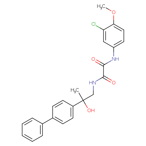 N'-(2-{[1,1'-biphenyl]-4-yl}-2-hydroxypropyl)-N-(3-chloro-4-methoxyphenyl)ethanediamide
