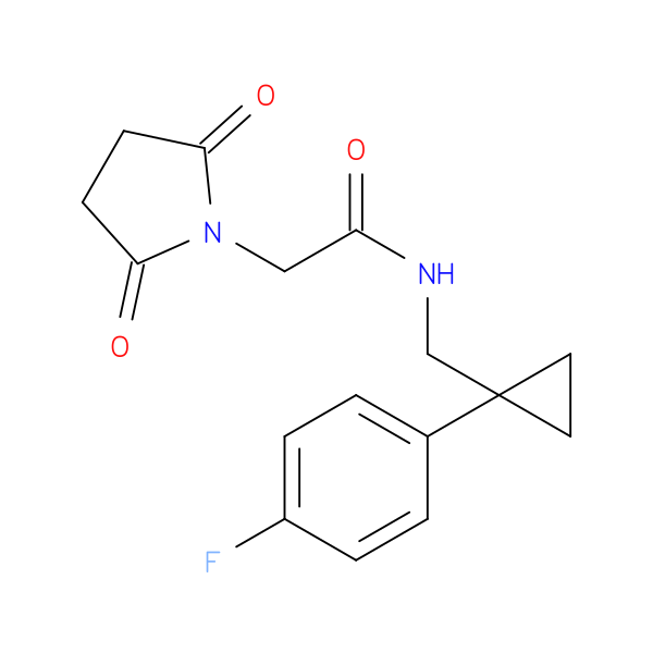 2-(2,5-dioxopyrrolidin-1-yl)-N-{[1-(4-fluorophenyl)cyclopropyl]methyl}acetamide