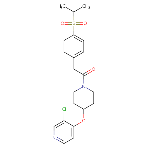 1-{4-[(3-chloropyridin-4-yl)oxy]piperidin-1-yl}-2-[4-(propane-2-sulfonyl)phenyl]ethan-1-one