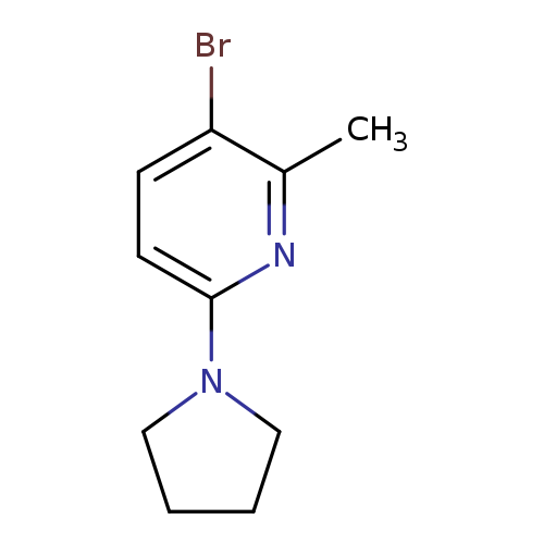 3-Bromo-2-methyl-6-(pyrrolidin-1-yl)pyridine