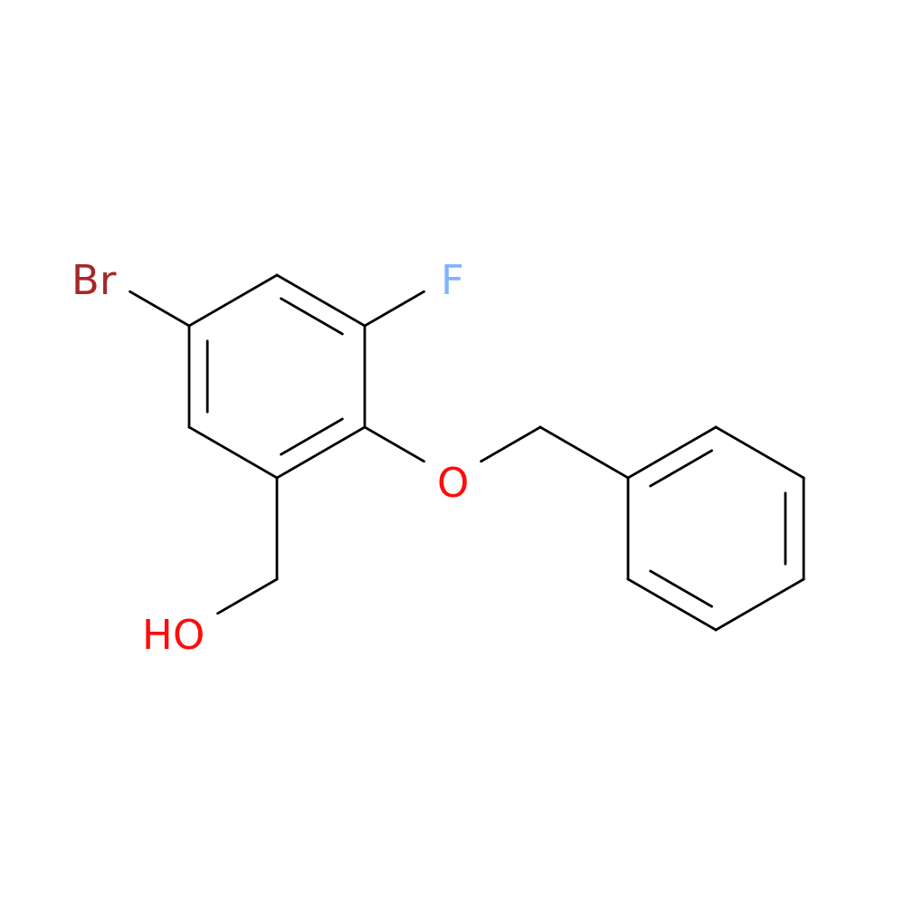 [2-(Benzyloxy)-5-bromo-3-fluorophenyl]methanol