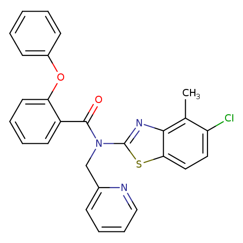N-(5-chloro-4-methyl-1,3-benzothiazol-2-yl)-2-phenoxy-N-[(pyridin-2-yl)methyl]benzamide