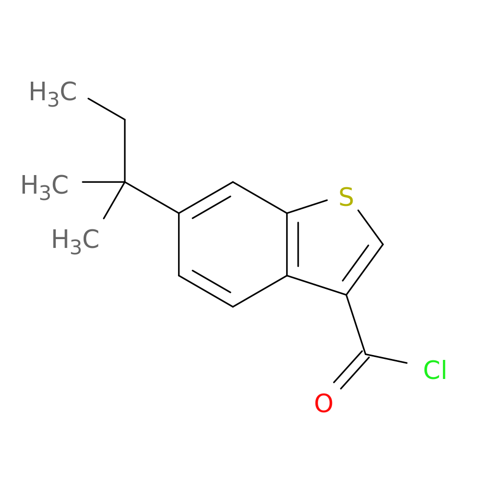 6-(1,1-Dimethylpropyl)-1-benzothiophene-3-carbonyl chloride