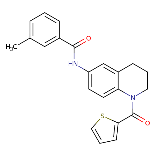 3-methyl-N-[1-(thiophene-2-carbonyl)-1,2,3,4-tetrahydroquinolin-6-yl]benzamide