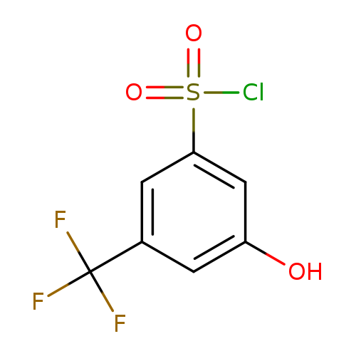 3-hydroxy-5-(trifluoromethyl)benzene-1-sulfonyl chloride