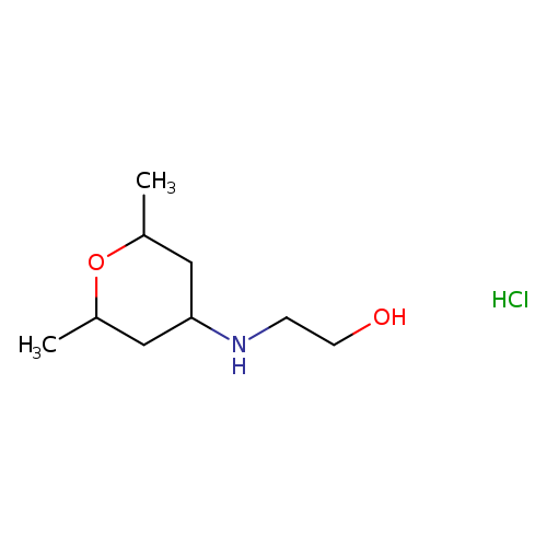 2-[(2,6-dimethyloxan-4-yl)amino]ethan-1-ol hydrochloride