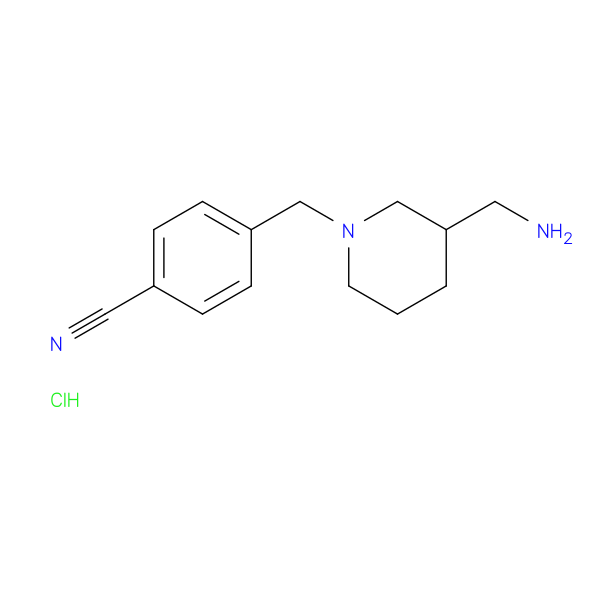 4-((3-(Aminomethyl)piperidin-1-yl)methyl)benzonitrile hydrochloride