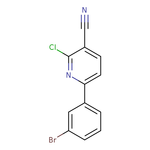 3-Pyridinecarbonitrile, 6-(3-bromophenyl)-2-chloro-