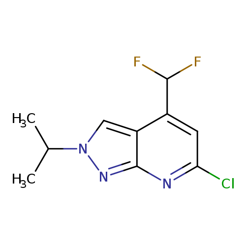 6-CHLORO-4-(DIFLUOROMETHYL)-2-ISOPROPYL-2H-PYRAZOLO[3,4-B]PYRIDINE