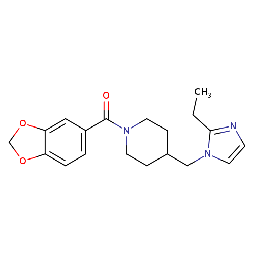 1-(2H-1,3-benzodioxole-5-carbonyl)-4-[(2-ethyl-1H-imidazol-1-yl)methyl]piperidine