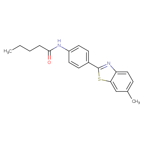 N-[4-(6-methyl-1,3-benzothiazol-2-yl)phenyl]pentanamide