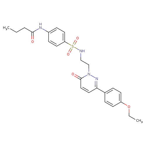 N-[4-({2-[3-(4-ethoxyphenyl)-6-oxo-1,6-dihydropyridazin-1-yl]ethyl}sulfamoyl)phenyl]butanamide