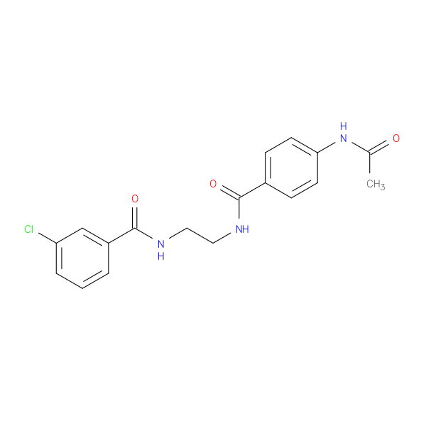 N-{2-[(3-chlorophenyl)formamido]ethyl}-4-acetamidobenzamide