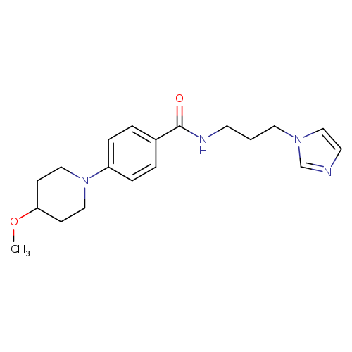 N-[3-(1H-imidazol-1-yl)propyl]-4-(4-methoxypiperidin-1-yl)benzamide
