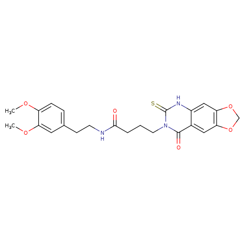 N-[2-(3,4-dimethoxyphenyl)ethyl]-4-{8-oxo-6-sulfanylidene-2H,5H,6H,7H,8H-[1,3]dioxolo[4,5-g]quinazolin-7-yl}butanamide