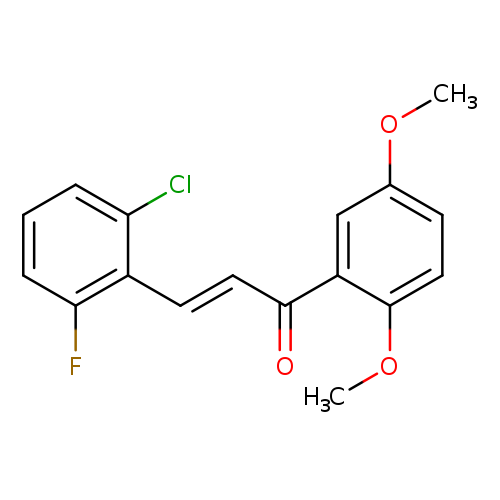 (2E)-3-(2-chloro-6-fluorophenyl)-1-(2,5-dimethoxyphenyl)prop-2-en-1-one