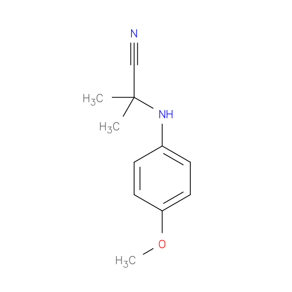 2-[(4-methoxyphenyl)amino]-2-methylpropanenitrile