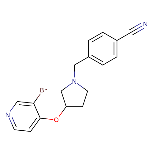 4-({3-[(3-bromopyridin-4-yl)oxy]pyrrolidin-1-yl}methyl)benzonitrile