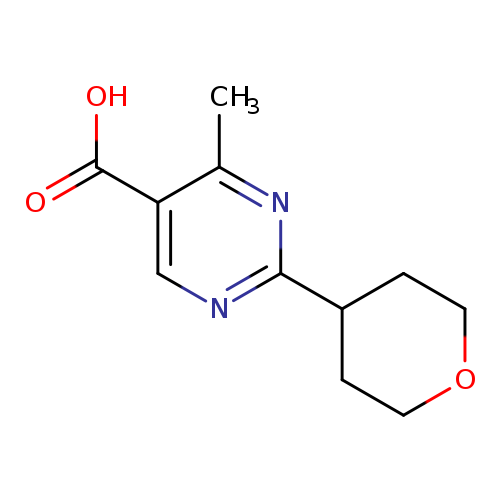 4-METHYL-2-(OXAN-4-YL)PYRIMIDINE-5-CARBOXYLIC ACID