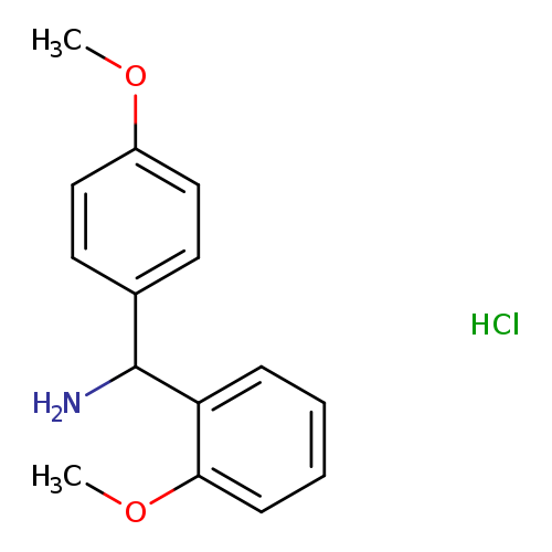 (2-methoxyphenyl)(4-methoxyphenyl)methanamine hydrochloride