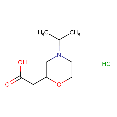 (4-Isopropyl-2-morpholinyl)acetic acid hydrochloride