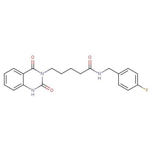 5-(2,4-dioxo-1,2,3,4-tetrahydroquinazolin-3-yl)-N-[(4-fluorophenyl)methyl]pentanamide