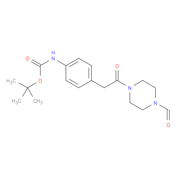 tert-Butyl N-{4-[2-(4-formylpiperazin-1-yl)-2-oxoethyl]phenyl}carbamate