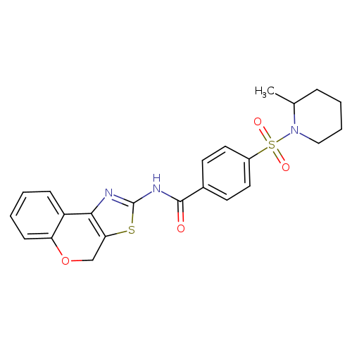 N-{4H-chromeno[4,3-d][1,3]thiazol-2-yl}-4-[(2-methylpiperidin-1-yl)sulfonyl]benzamide
