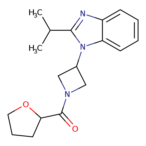 1-[1-(oxolane-2-carbonyl)azetidin-3-yl]-2-(propan-2-yl)-1H-1,3-benzodiazole
