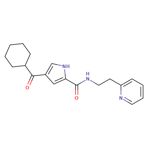 4-cyclohexanecarbonyl-N-[2-(pyridin-2-yl)ethyl]-1H-pyrrole-2-carboxamide