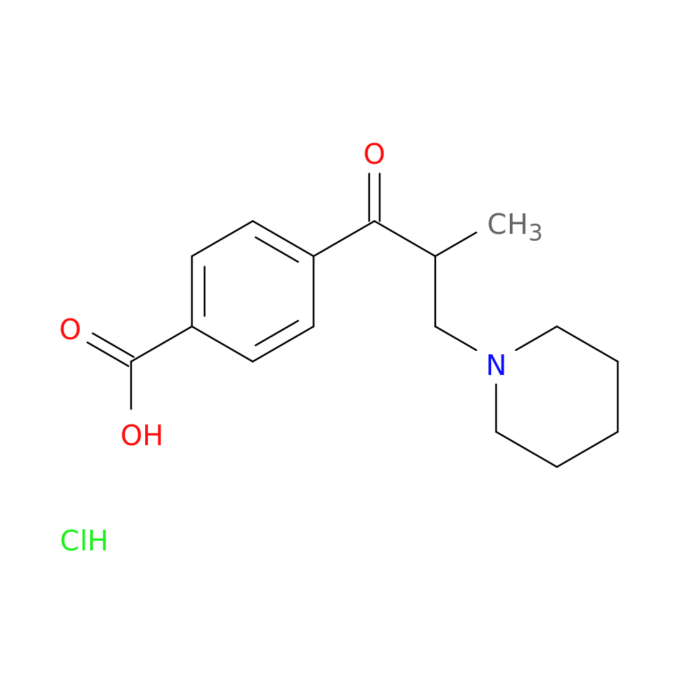 4-{2-[(piperidin-1-yl)methyl]propanoyl}benzoic acid hydrochloride