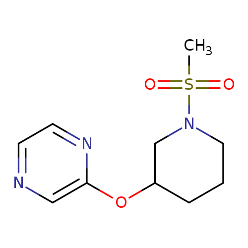 2-[(1-methanesulfonylpiperidin-3-yl)oxy]pyrazine